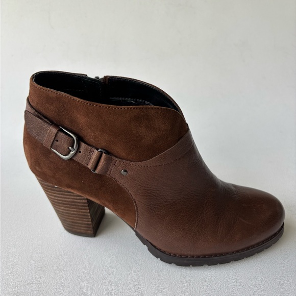 Clark’s Artisan size 8 Mission Parker Chocolate brown leather and suede boots - Picture 8 of 12